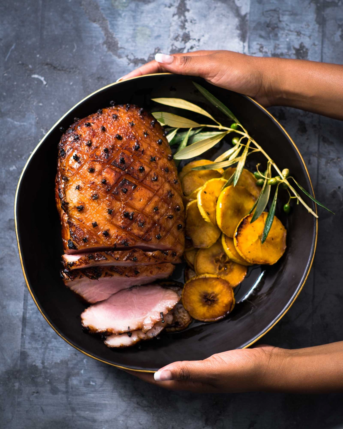 Honey-glazed Gammon